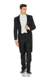 White Tie Evening Tail Suit & Accessories  (Hire Package)