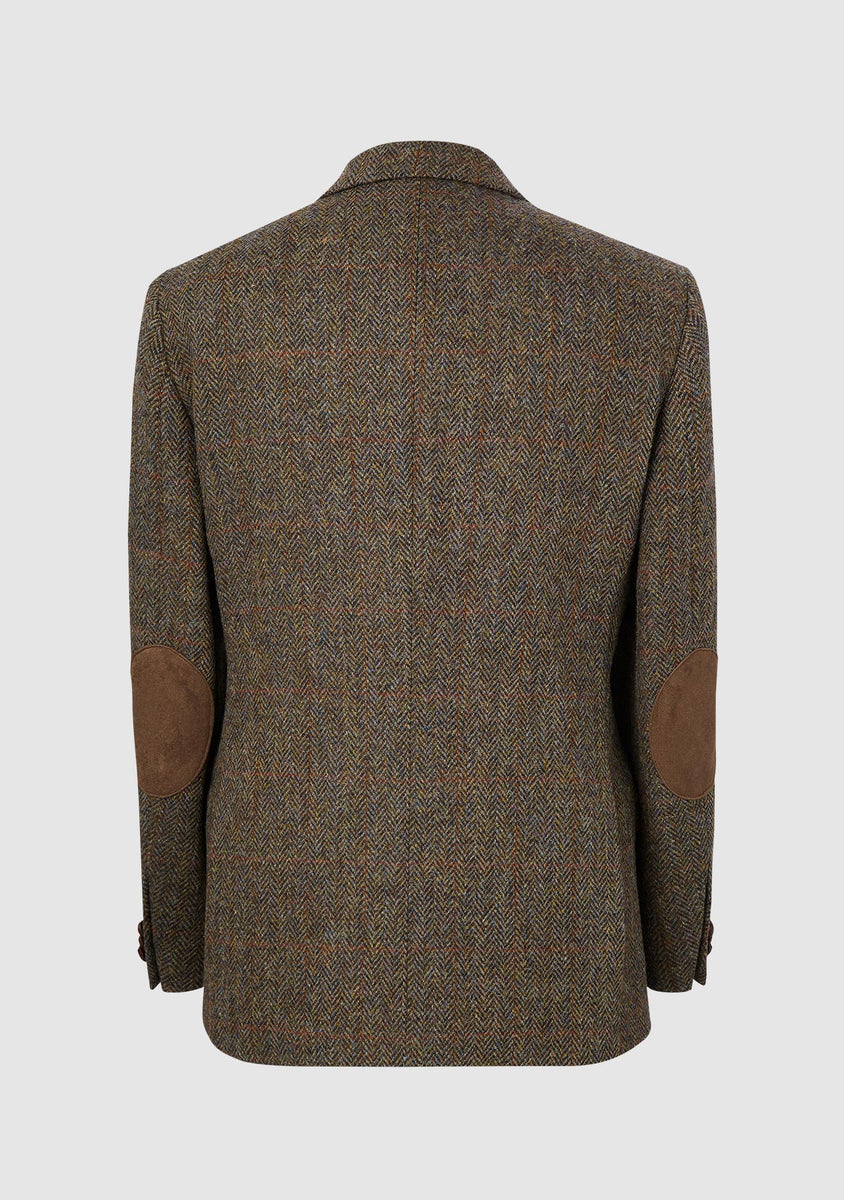 Leather patches on tweed jacket sale