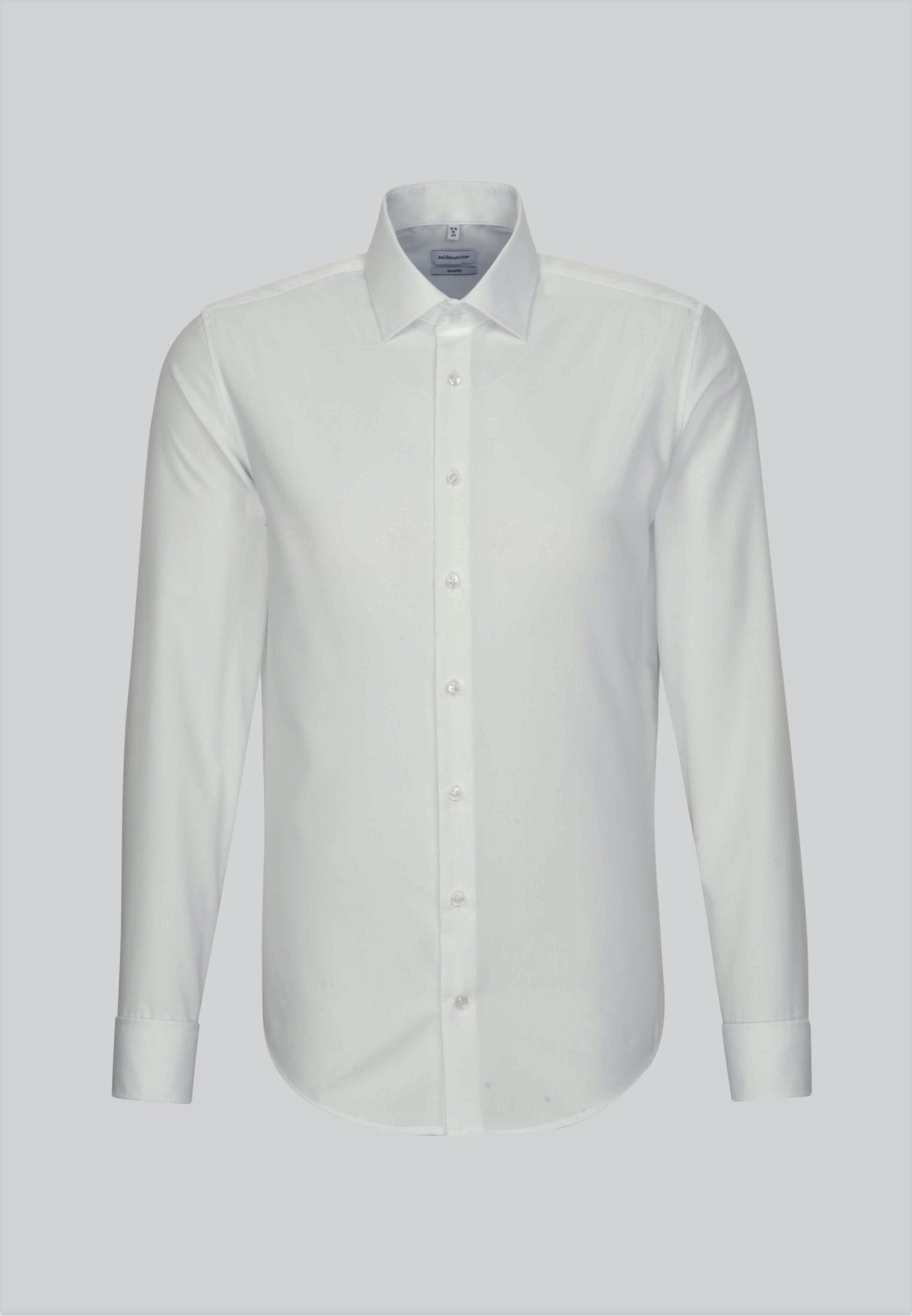 Seidensticker Double Cuff White Tailored Fit Shirt.