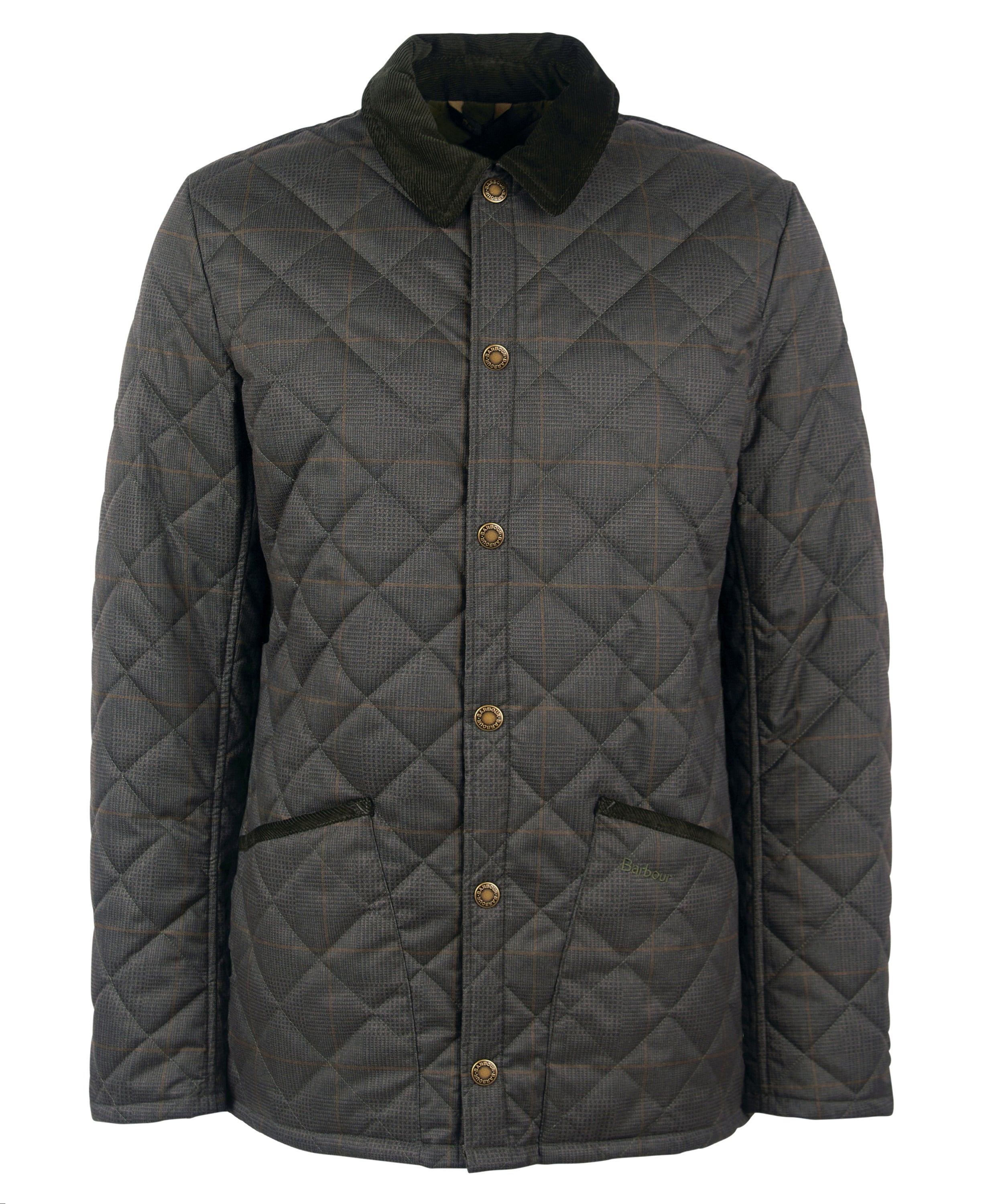 Barbour Checked Heritage Liddesdale Quilt Olive