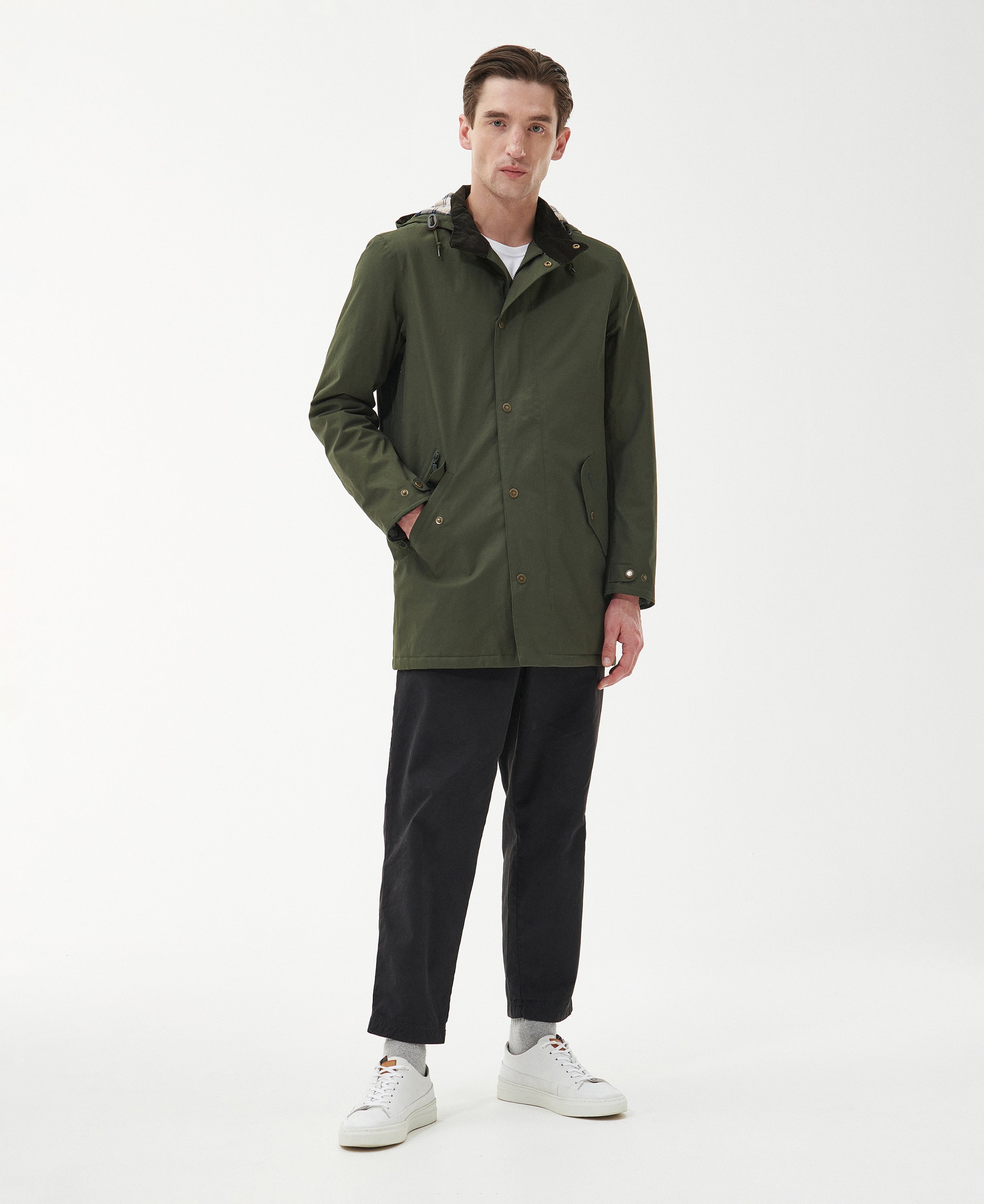 Barbour Chelsea Mac Olive