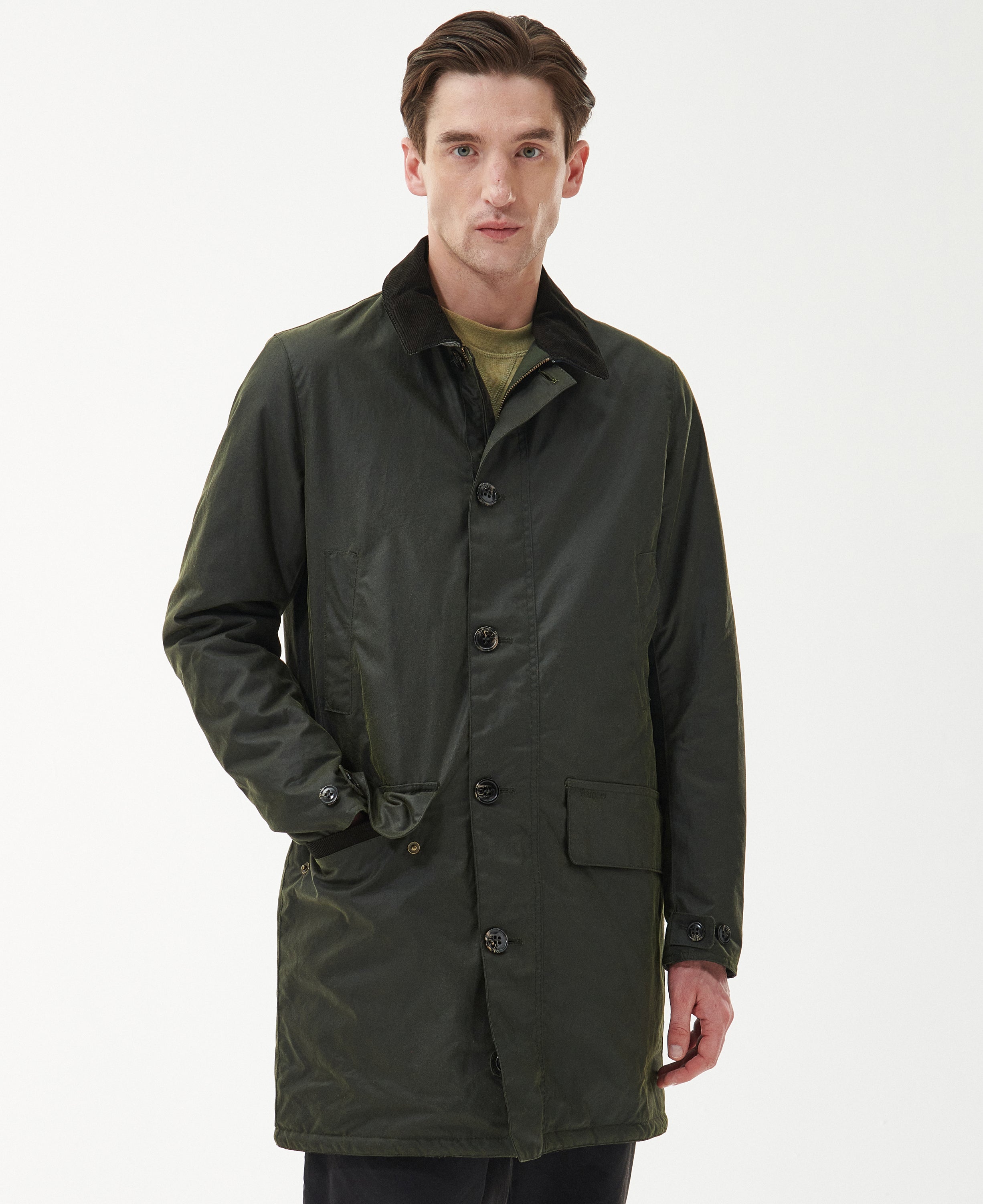 Barbour Wax Mac Olive