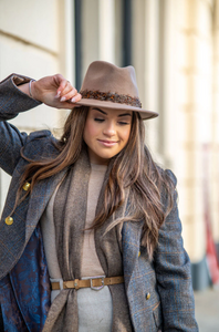 Alan Paine Richmond Felt Feather Band Hat - Mink