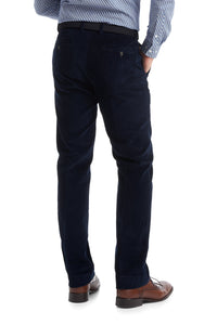 Navy Warwick Gurteen Esquire Corduroy Trousers