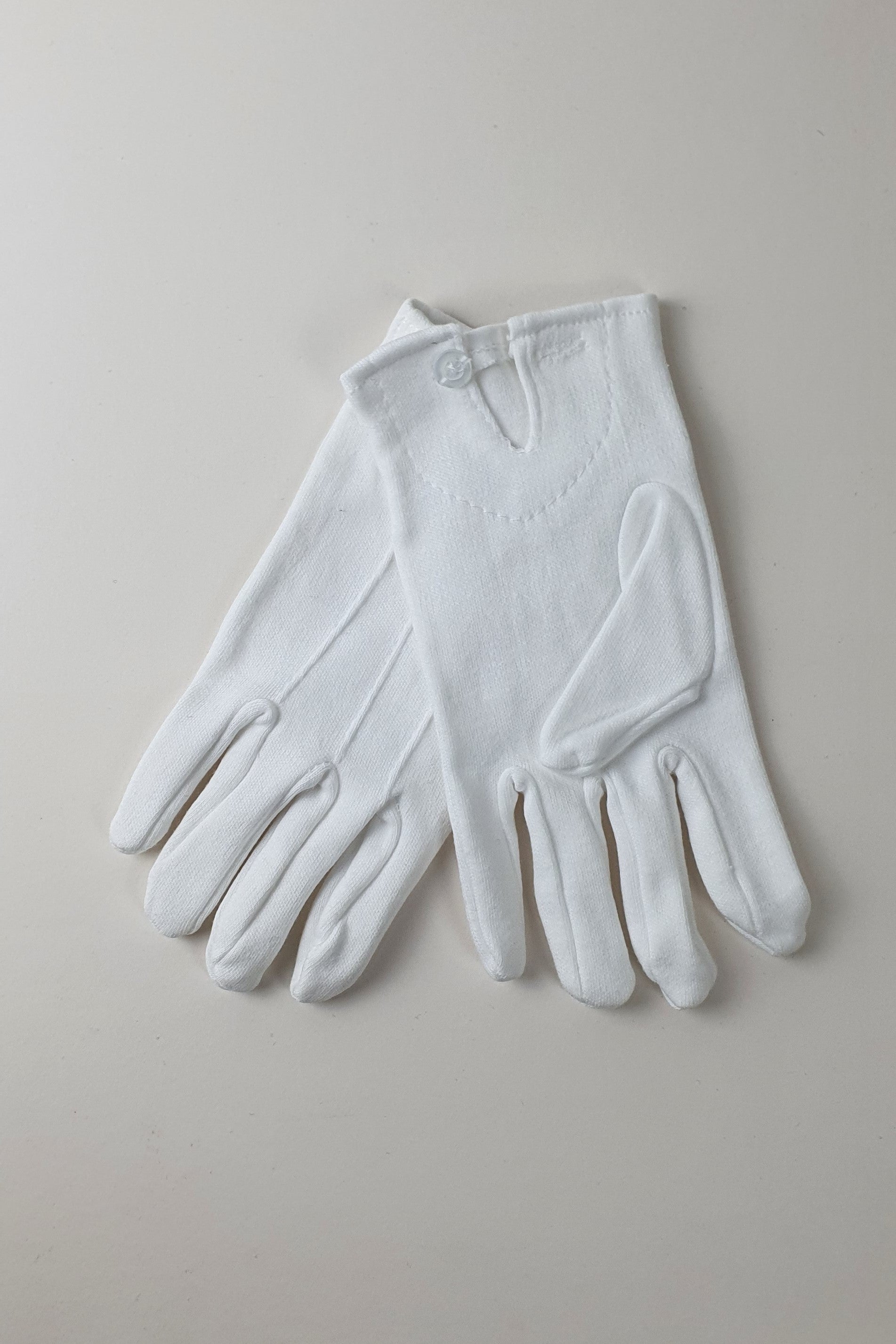 White cotton gloves