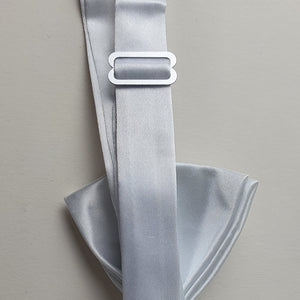 White Ready Tied Bow-Tie (Satin Finish)