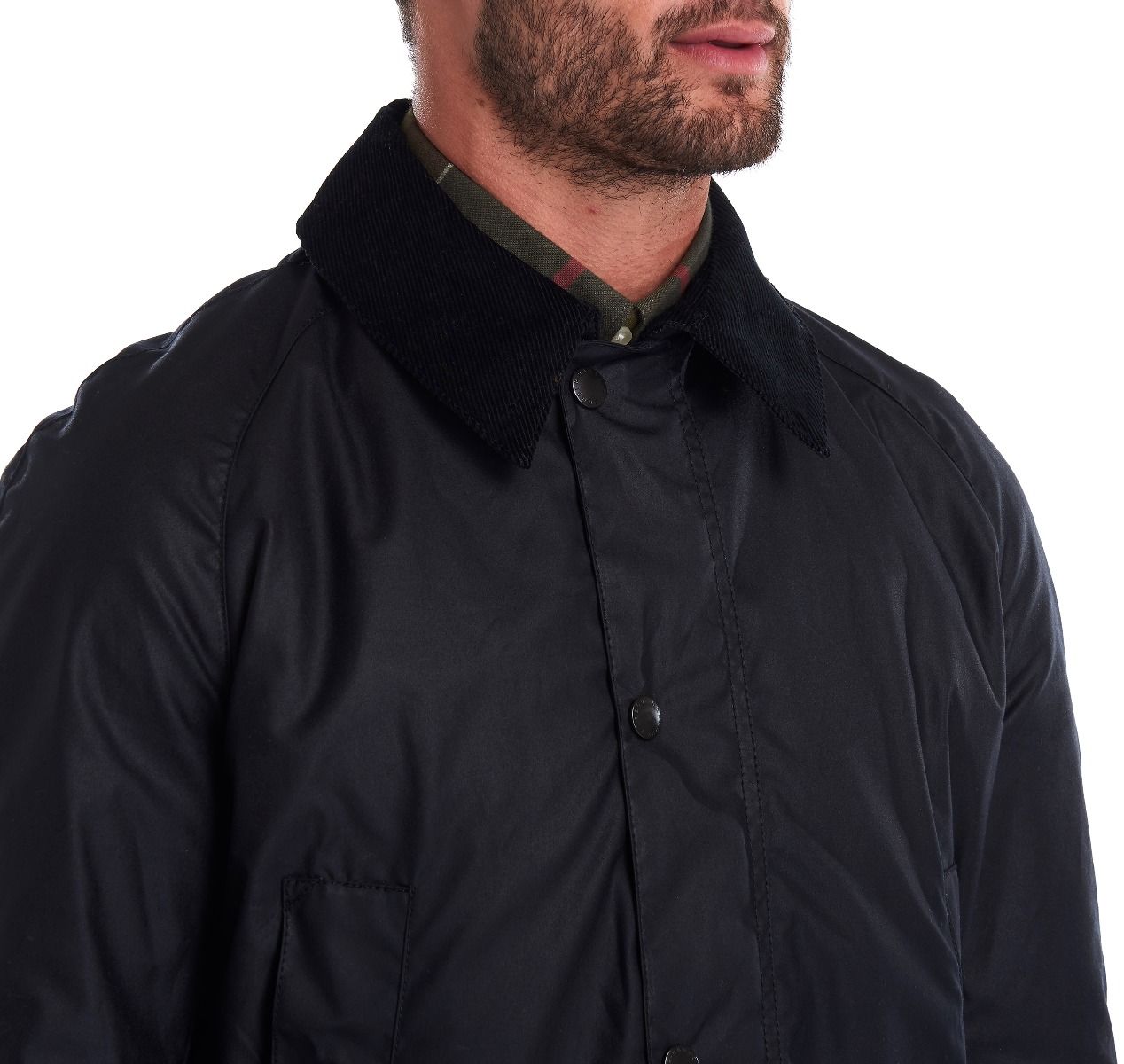 Barbour Navy Ashby Waxed Cotton Jacket
