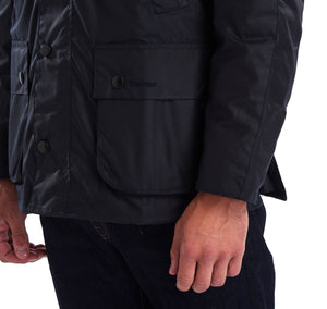 Barbour Navy Ashby Waxed Cotton Jacket