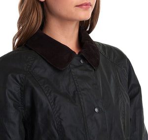 Barbour Sage Beadnell Waxed Cotton Jacket (Ladies)