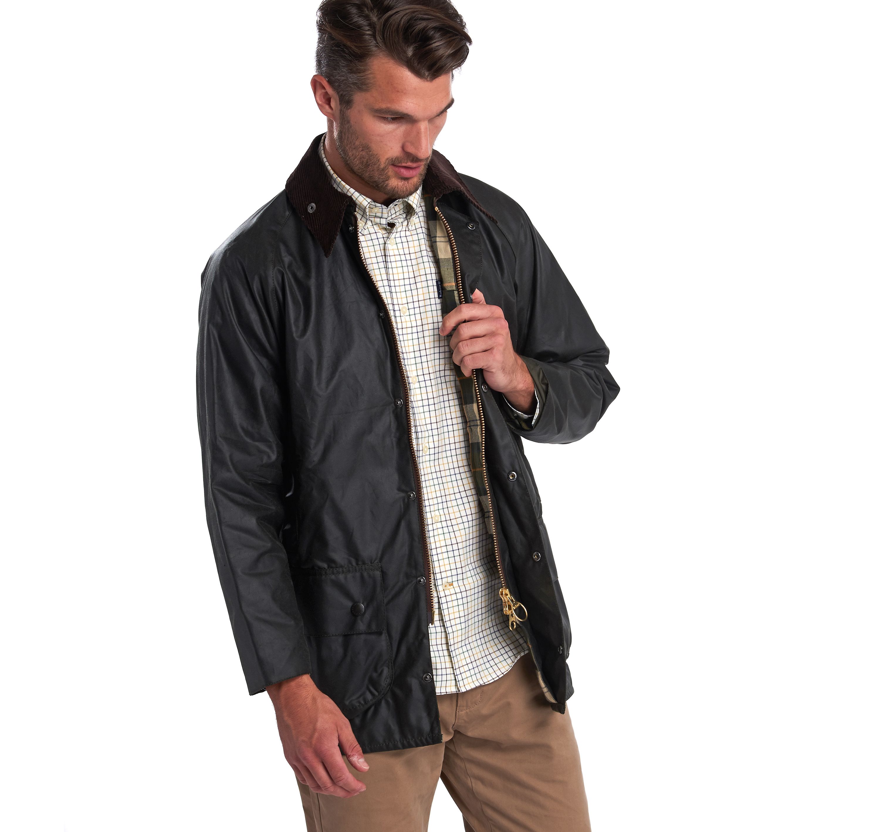 Barbour Sage Beaufort® Waxed Cotton Jacket – Shepherd & Woodward Ltd