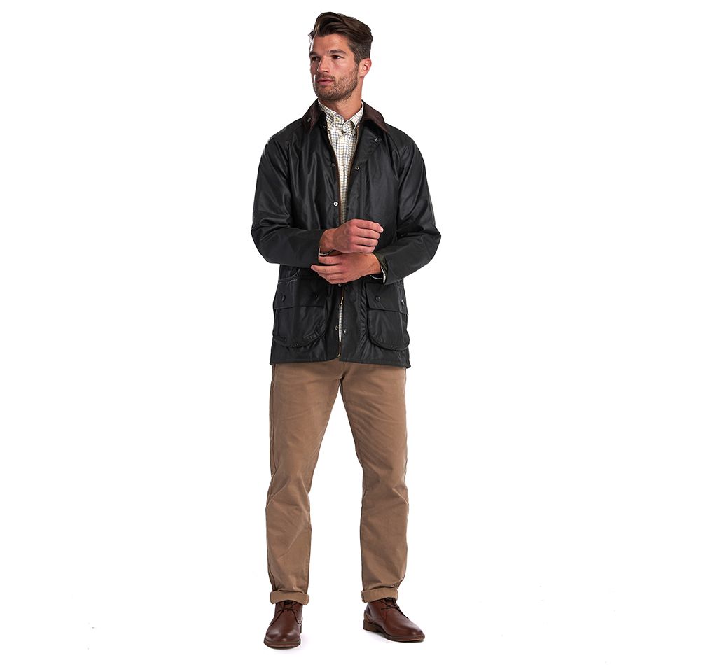 Barbour Sage Beaufort® Waxed Cotton Jacket