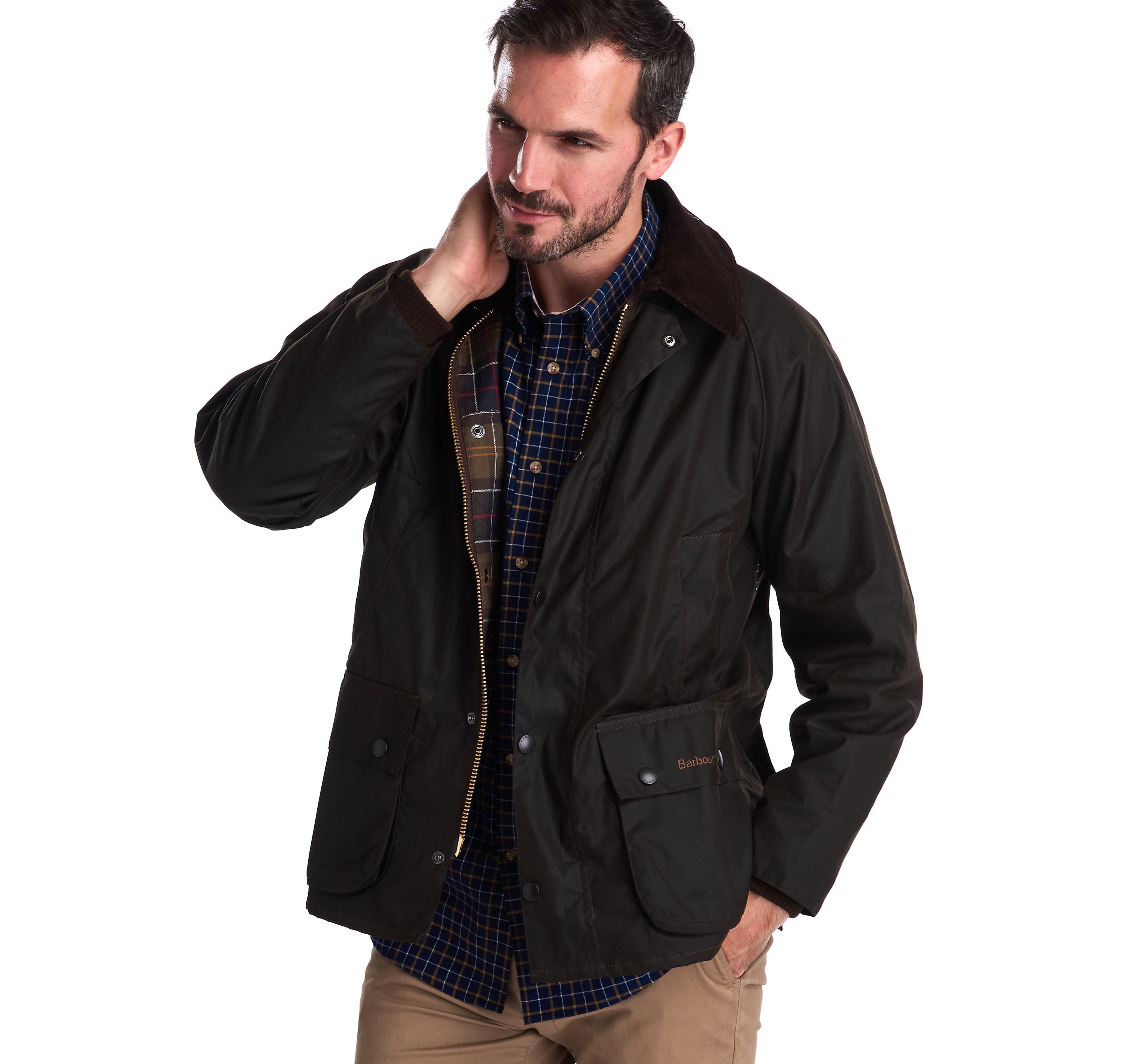 Barbour Olive Bedale® Wax Jacket