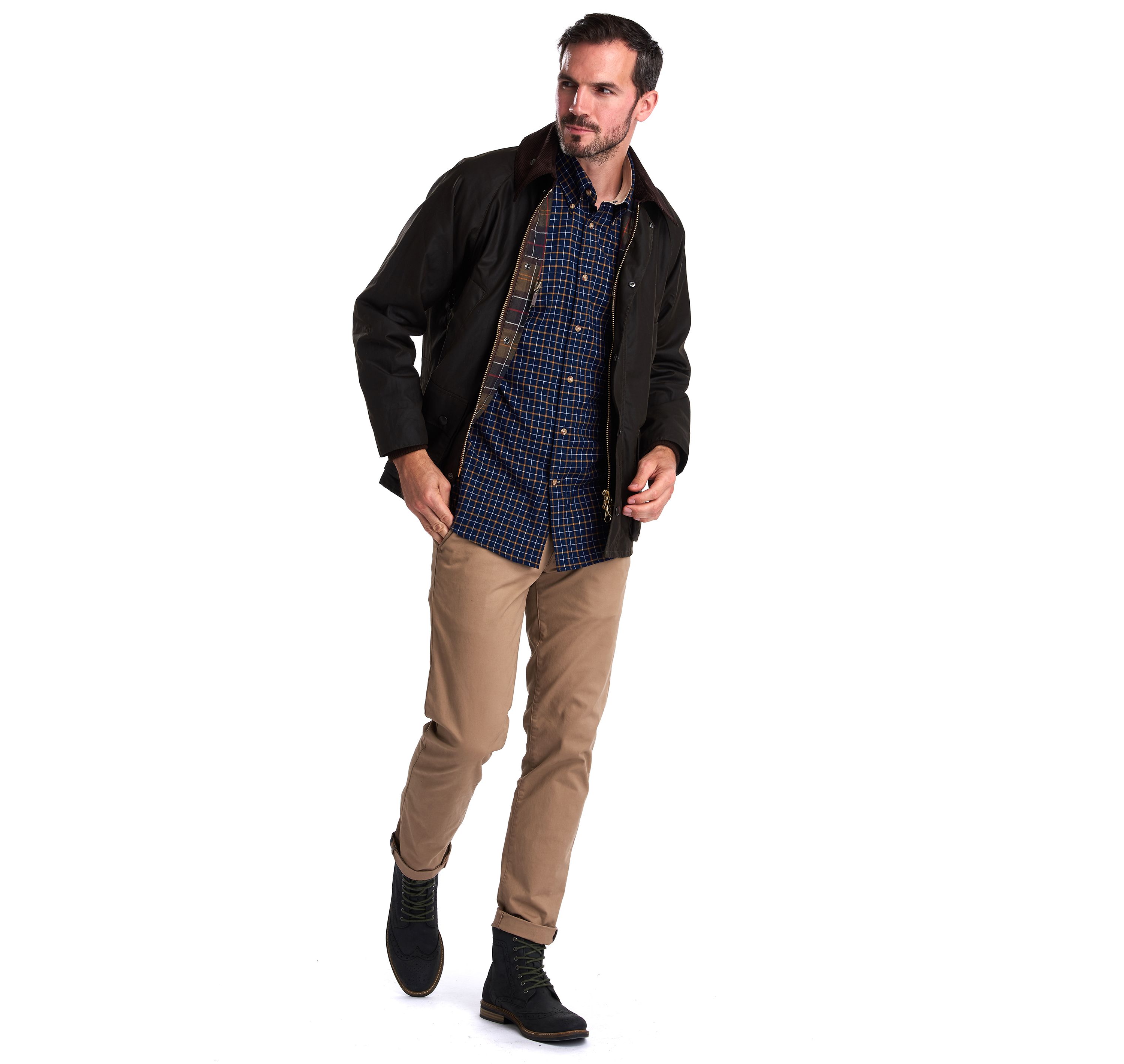 Barbour Olive Bedale® Wax Jacket