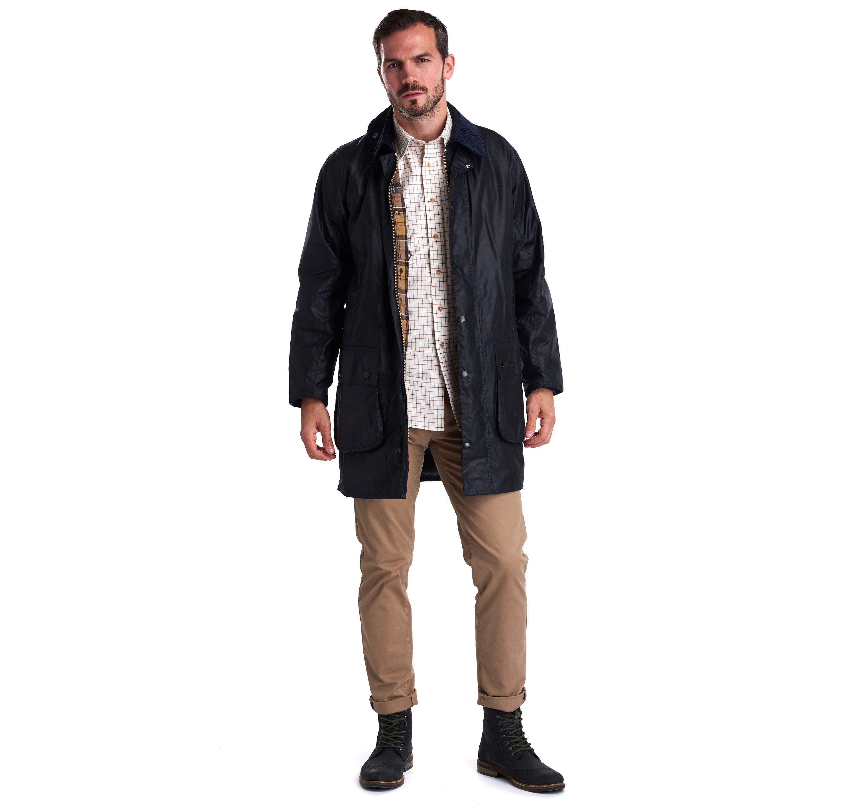 Barbour Navy Border® Waxed Cotton Jacket