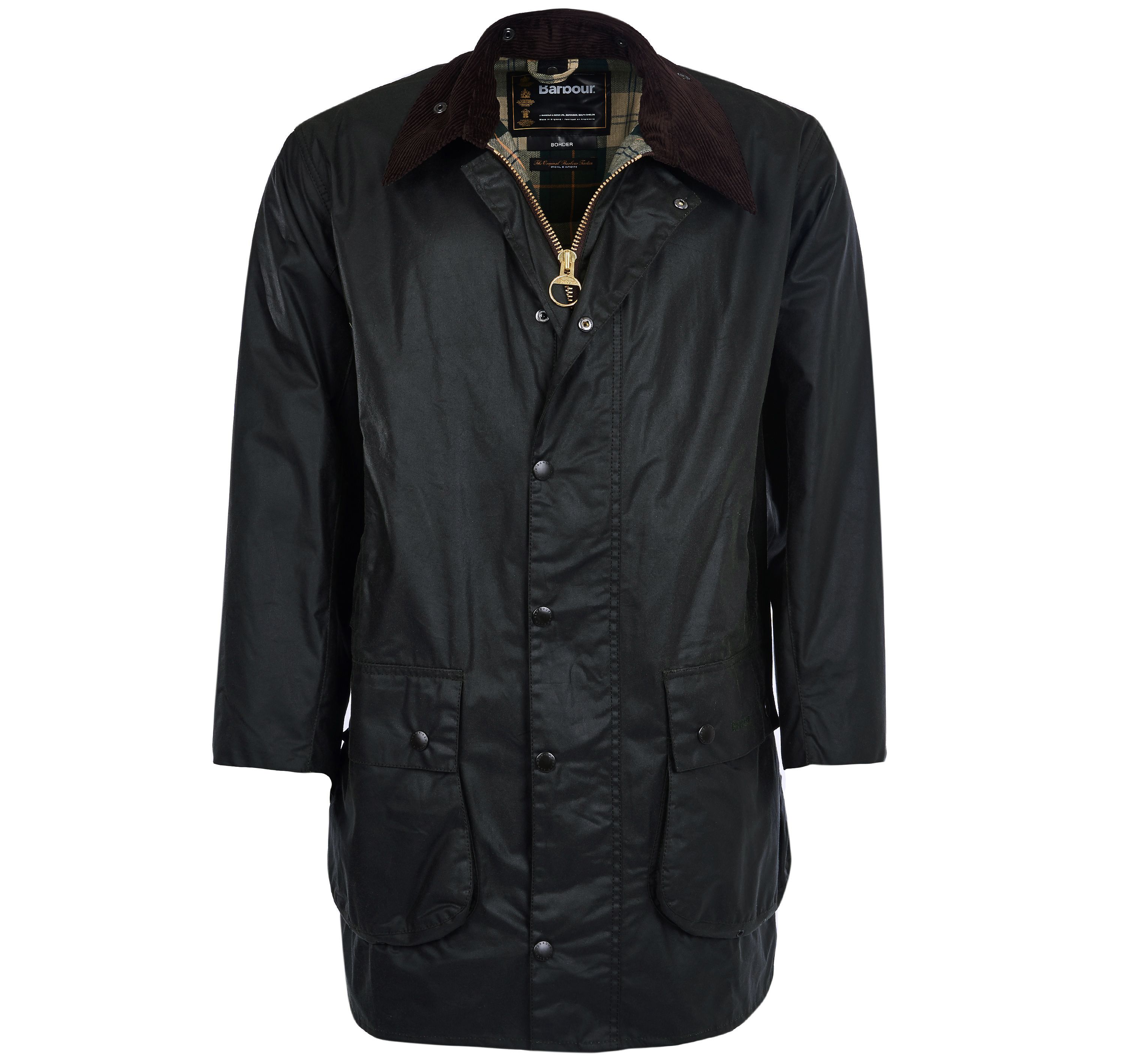 (3 Royal Warrants) Barbour Sage Border® Waxed Cotton Jacket