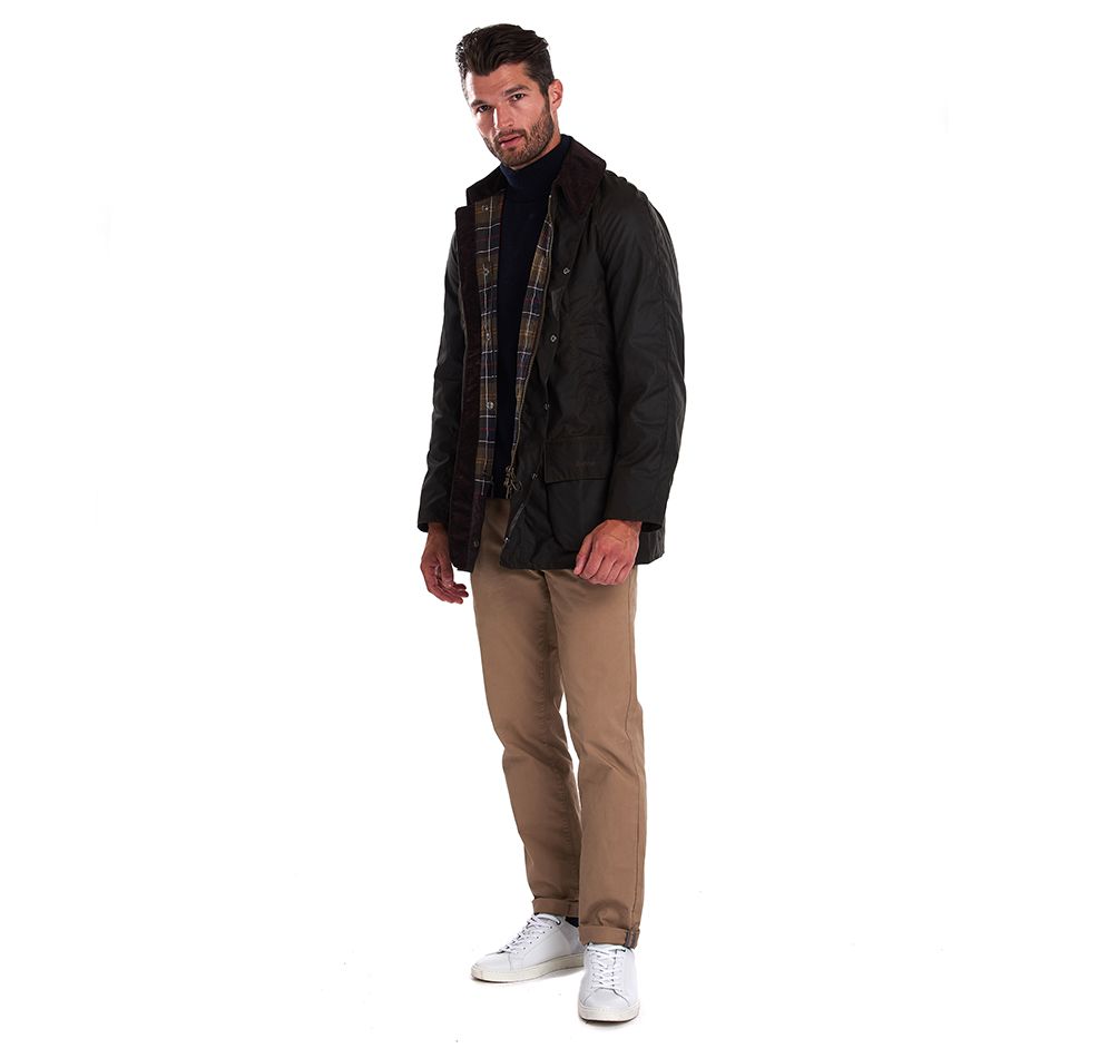 Barbour Olive Bristol Waxed Cotton Jacket