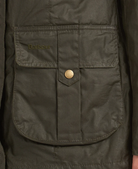 Olive Lightweight Defence Waxed Cotton Jacket (Ladies)