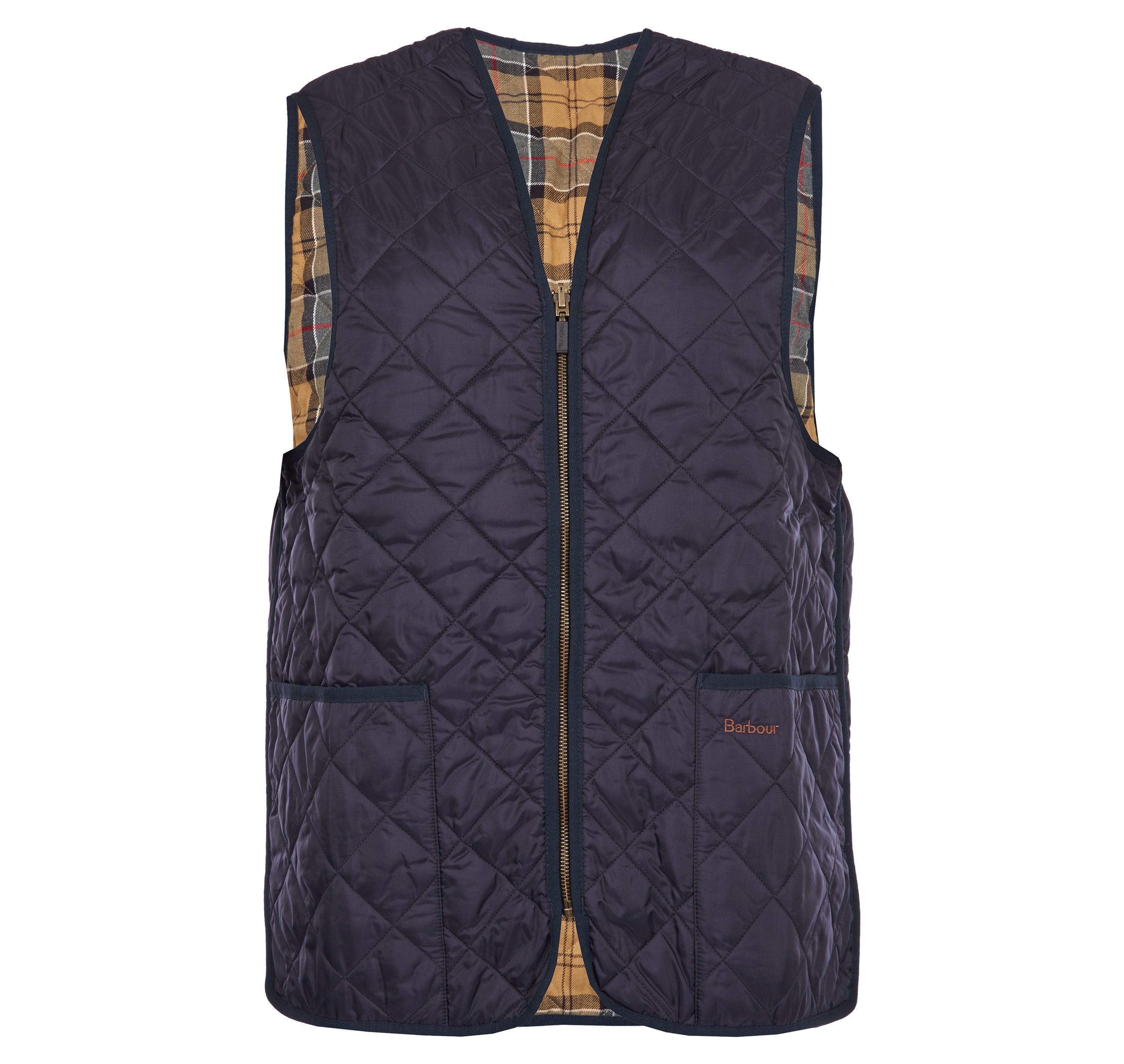 Barbour Navy Quilted Waistcoat/ZIP-IN Liner