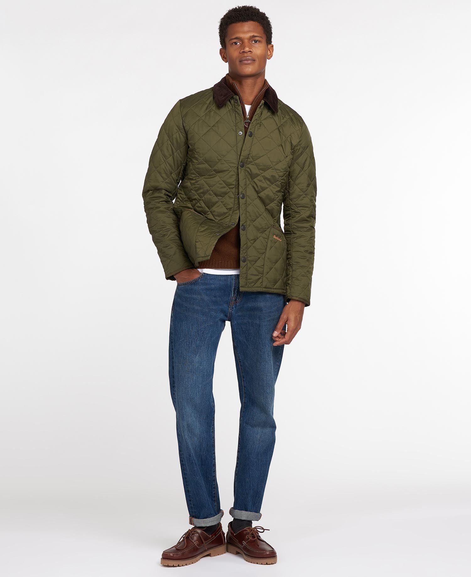 Barbour Olive Heritage Liddesdale Quilted Jacket