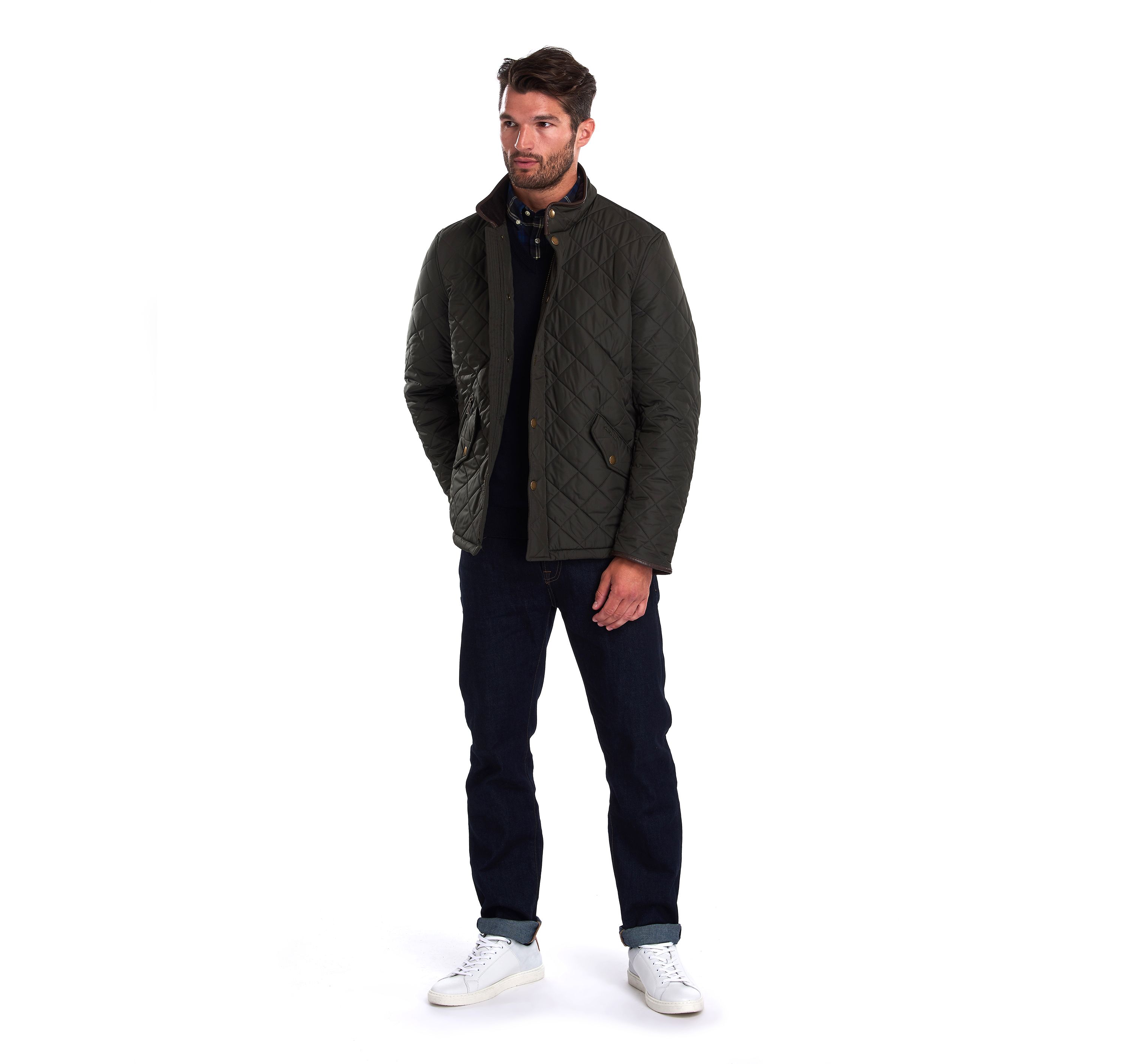 Barbour Olive Powell Quilted Jacket