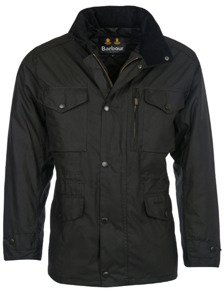 Barbour black 2025 wax jacket