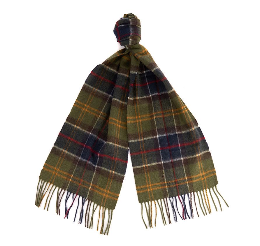 Barbour Wool & Cashmere Classic Tartan Scarf