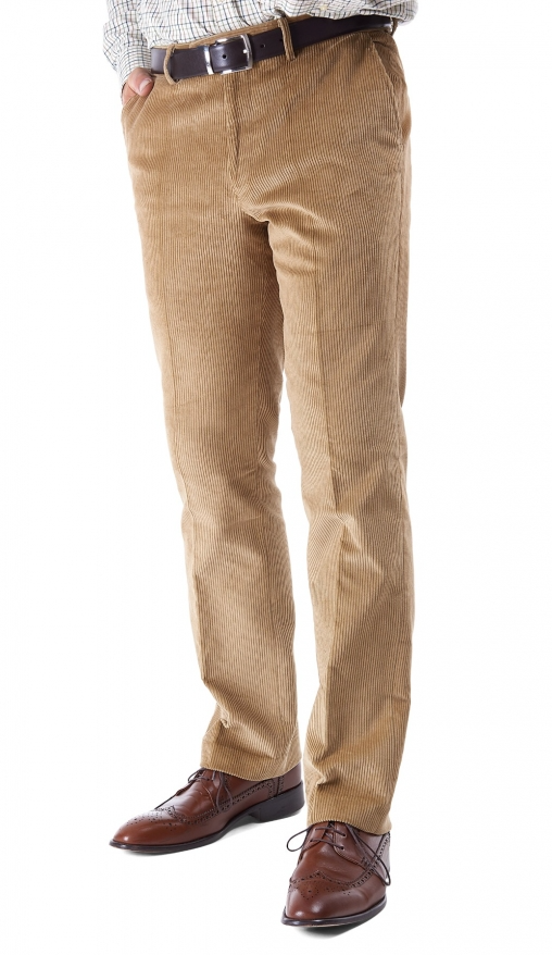 Mushroom Warwick Gurteen Esquire Corduroy Trousers