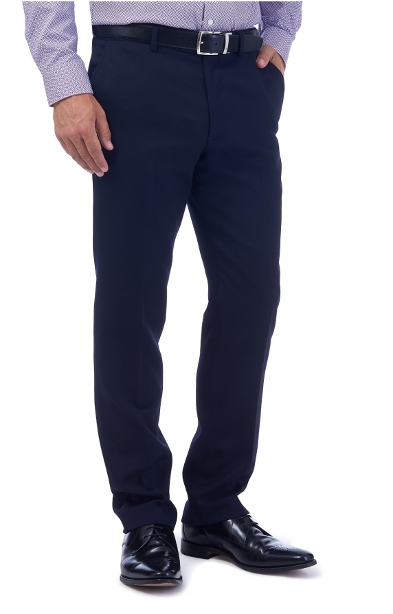 Fleet Half Lined Wool Navy Gurteen Esquire Trousers