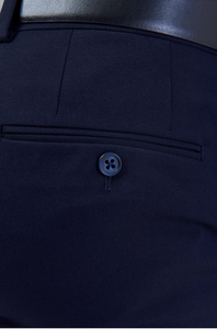 Fleet Half Lined Wool Navy Gurteen Esquire Trousers