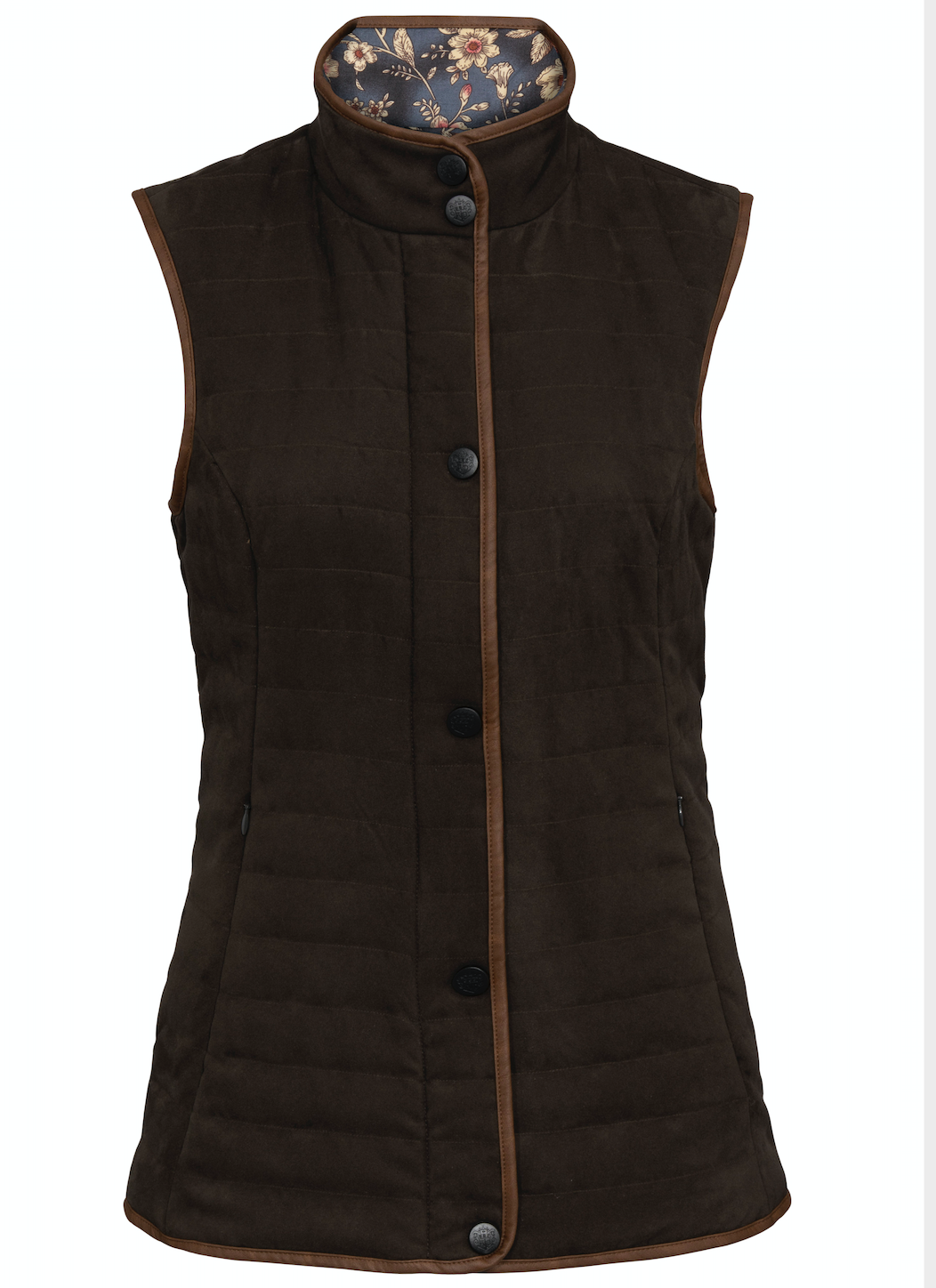 Alan Paine Felwell Quilted Waistcoat in Olive (Ladies)