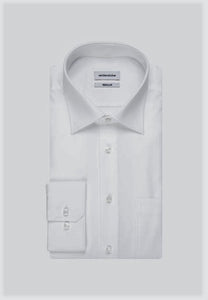 Seidensticker Single Cuff White Regular Fit Shirt