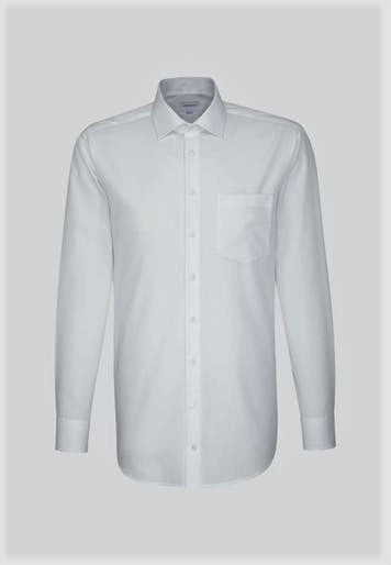 Seidensticker Single Cuff White Regular Fit Shirt