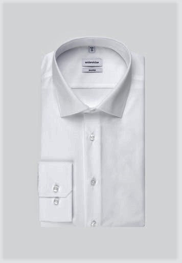 Seidensticker Single Cuff White Tailored Shirt
