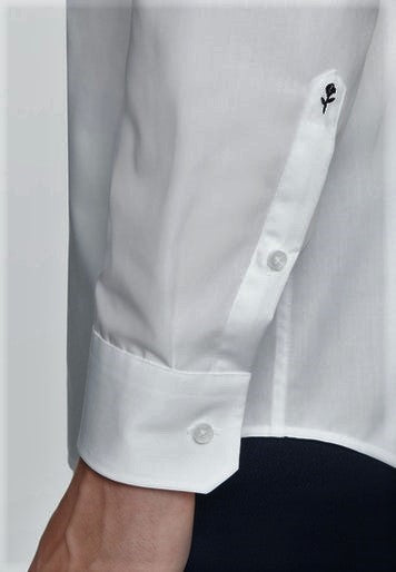 Seidensticker Single Cuff White Tailored Shirt