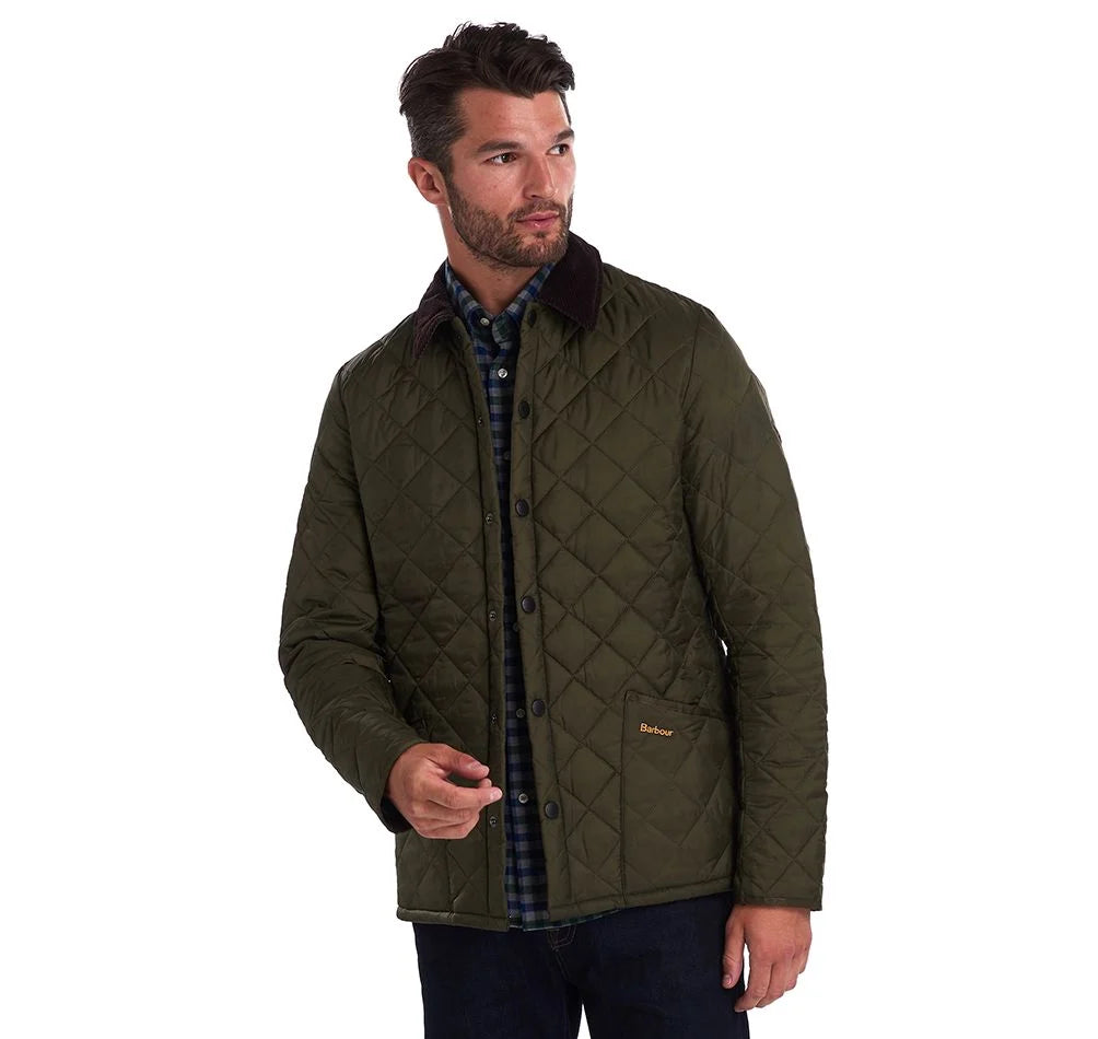 Green barbour quilted outlet jacket